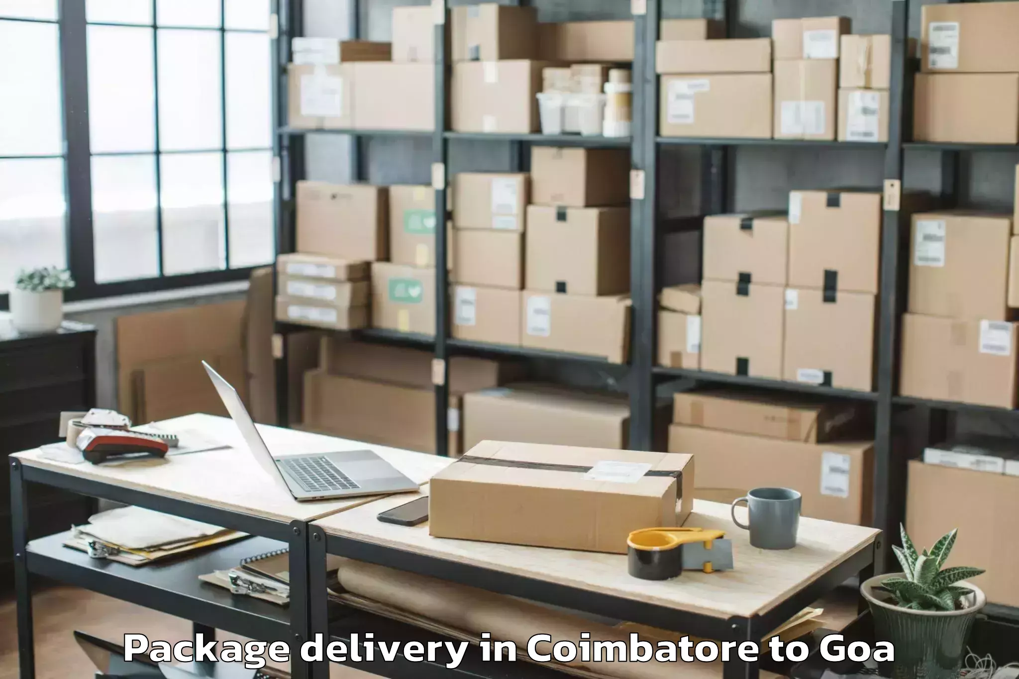 Trusted Coimbatore to Curchorem Package Delivery